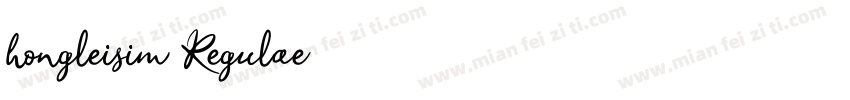 hongleisim Regulae字体转换